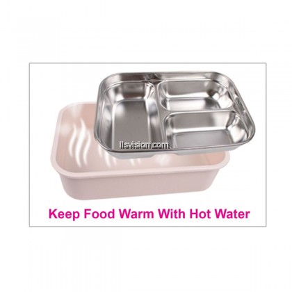 LLS PP Stainless Steel Lunch Box