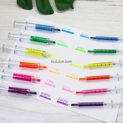 LLS Syringe Injection Shape Highlighter Pen